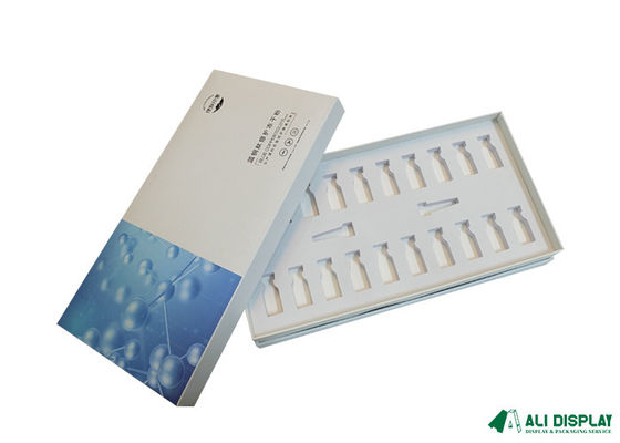 Niebieskie kartonowe opakowania kosmetyczne EVA 200 g / m2 35 cm Pudełka na produkty kosmetyczne