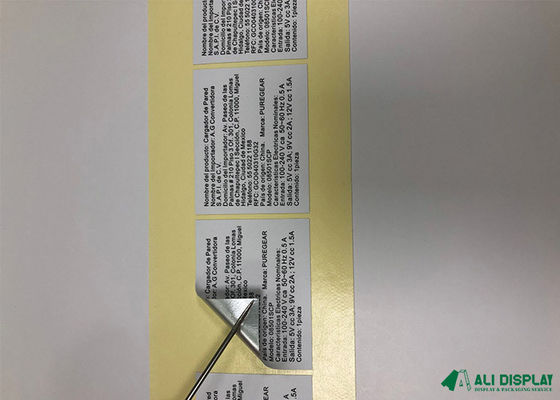 Kosmetyczna naklejka samoprzylepna BOPP 30 mm Naklejka opakowaniowa Druk offsetowy